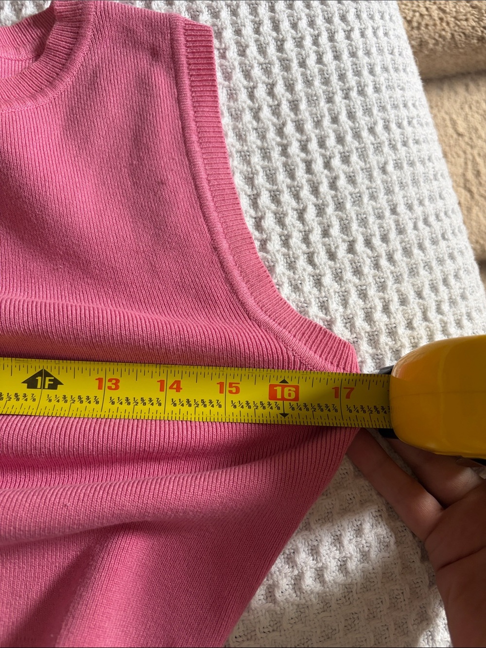 Zara Rose Pink Knit Sleeveless Crop Tank-w/ free tan Zara top included - Picture 3 of 13